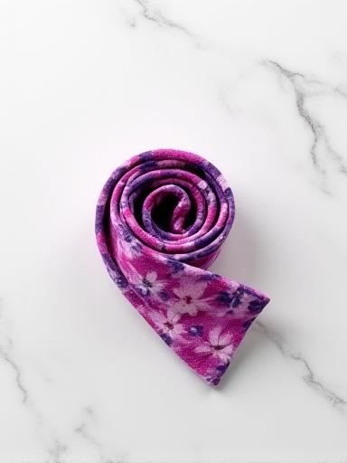 Floral print luxury belt