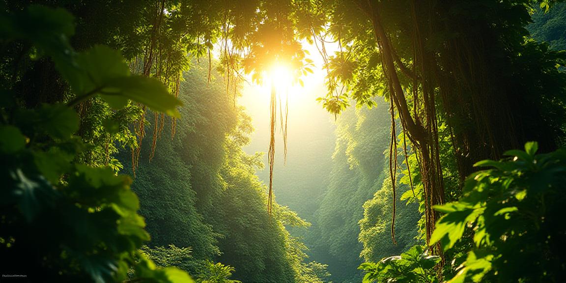 Lush rainforest canopy representing protection and structure