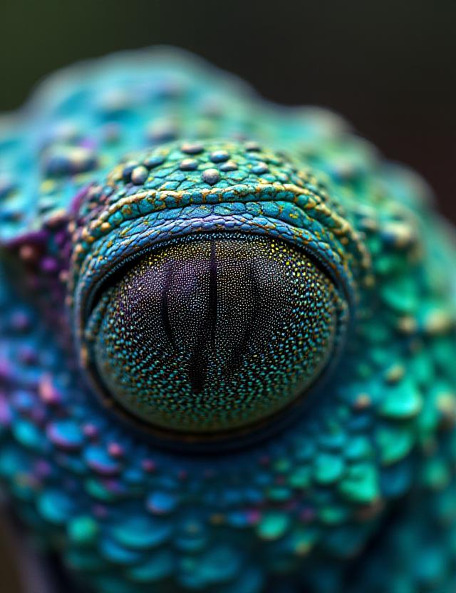 Detailed textures of rainforest fauna